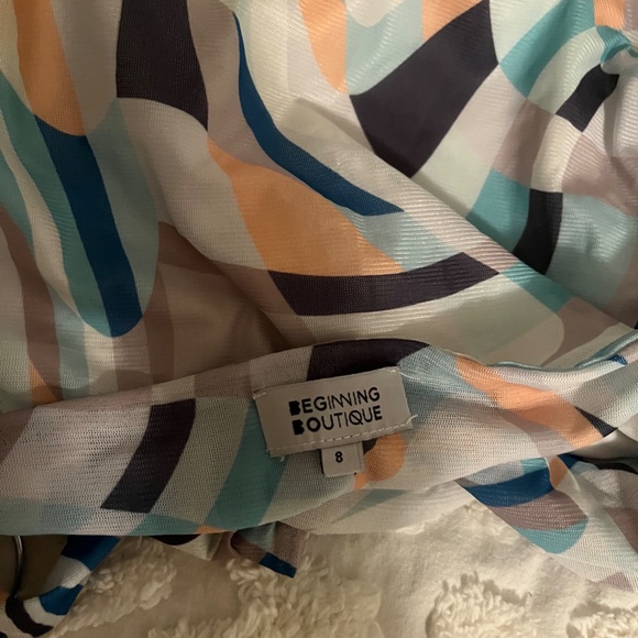 Multicolor patterned halter top dress - Picture 6 of 6